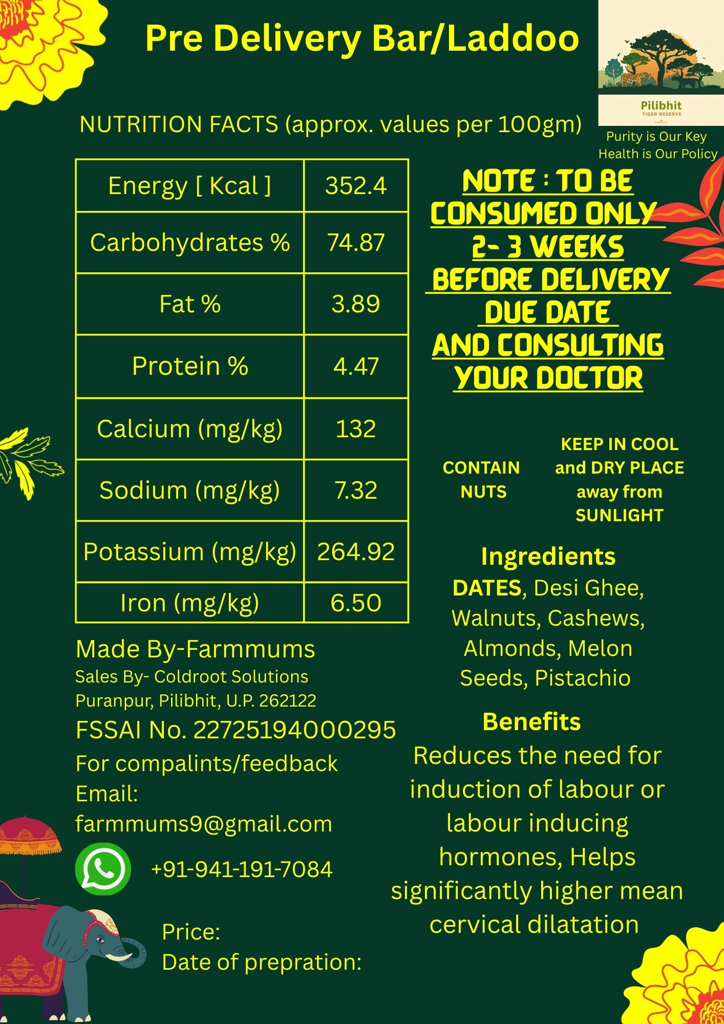 Pre Delivery Laddoo